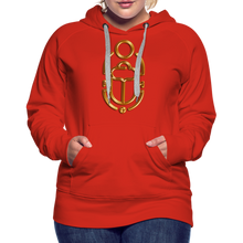 Indlæs billede til gallerivisning Brass Scarab 1 Women’s Premium Hoodie - red