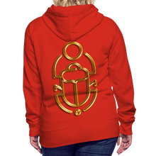 Indlæs billede til gallerivisning Brass Scarab 1 Women’s Premium Hoodie - red