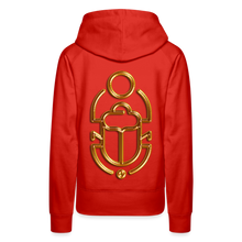 Indlæs billede til gallerivisning Brass Scarab 1 Women’s Premium Hoodie - red