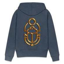 Indlæs billede til gallerivisning Brass Scarab 1 Women’s Premium Hoodie - heather denim
