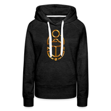 Indlæs billede til gallerivisning Brass Scarab 1 Women’s Premium Hoodie - charcoal grey