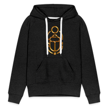 Indlæs billede til gallerivisning Brass Scarab 1 Women’s Premium Hoodie - charcoal grey