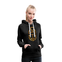 Indlæs billede til gallerivisning Brass Scarab 1 Women’s Premium Hoodie - charcoal grey