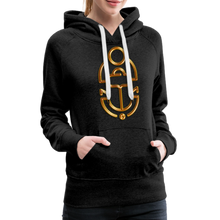Indlæs billede til gallerivisning Brass Scarab 1 Women’s Premium Hoodie - charcoal grey