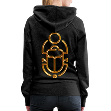 Indlæs billede til gallerivisning Brass Scarab 1 Women’s Premium Hoodie - charcoal grey