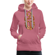 Indlæs billede til gallerivisning Brass Scarab 1 Women’s Premium Hoodie - mauve