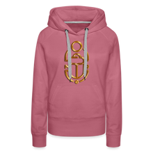 Indlæs billede til gallerivisning Brass Scarab 1 Women’s Premium Hoodie - mauve