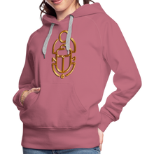 Indlæs billede til gallerivisning Brass Scarab 1 Women’s Premium Hoodie - mauve