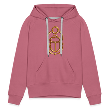 Indlæs billede til gallerivisning Brass Scarab 1 Women’s Premium Hoodie - mauve