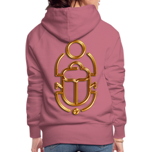 Indlæs billede til gallerivisning Brass Scarab 1 Women’s Premium Hoodie - mauve