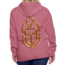 Indlæs billede til gallerivisning Brass Scarab 1 Women’s Premium Hoodie - mauve
