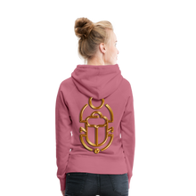 Indlæs billede til gallerivisning Brass Scarab 1 Women’s Premium Hoodie - mauve