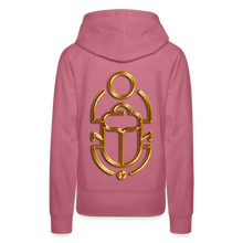 Indlæs billede til gallerivisning Brass Scarab 1 Women’s Premium Hoodie - mauve