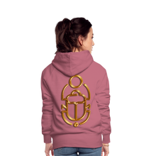 Indlæs billede til gallerivisning Brass Scarab 1 Women’s Premium Hoodie - mauve