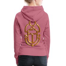 Indlæs billede til gallerivisning Brass Scarab 1 Women’s Premium Hoodie - mauve