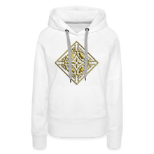 Indlæs billede til gallerivisning Gold Diamond 2 Women’s Premium Hoodie - white