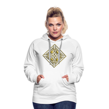 Indlæs billede til gallerivisning Gold Diamond 2 Women’s Premium Hoodie - white