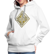 Indlæs billede til gallerivisning Gold Diamond 2 Women’s Premium Hoodie - white