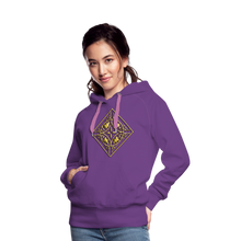 Indlæs billede til gallerivisning Gold Diamond 2 Women’s Premium Hoodie - purple 
