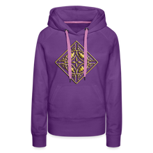 Indlæs billede til gallerivisning Gold Diamond 2 Women’s Premium Hoodie - purple 