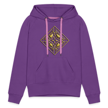 Indlæs billede til gallerivisning Gold Diamond 2 Women’s Premium Hoodie - purple 