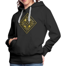 Indlæs billede til gallerivisning Gold Diamond 2 Women’s Premium Hoodie - black
