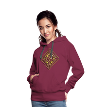 Indlæs billede til gallerivisning Gold Diamond 2 Women’s Premium Hoodie - burgundy