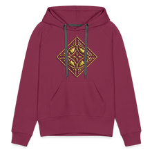 Indlæs billede til gallerivisning Gold Diamond 2 Women’s Premium Hoodie - burgundy