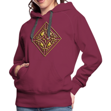 Indlæs billede til gallerivisning Gold Diamond 2 Women’s Premium Hoodie - burgundy