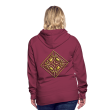 Indlæs billede til gallerivisning Gold Diamond 2 Women’s Premium Hoodie - burgundy