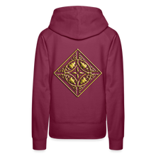 Indlæs billede til gallerivisning Gold Diamond 2 Women’s Premium Hoodie - burgundy