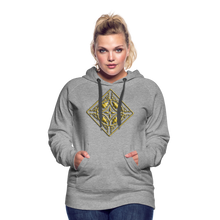 Indlæs billede til gallerivisning Gold Diamond 2 Women’s Premium Hoodie - heather grey