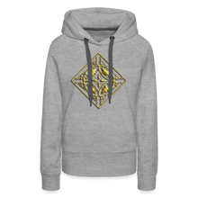 Indlæs billede til gallerivisning Gold Diamond 2 Women’s Premium Hoodie - heather grey