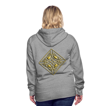 Indlæs billede til gallerivisning Gold Diamond 2 Women’s Premium Hoodie - heather grey