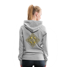 Indlæs billede til gallerivisning Gold Diamond 2 Women’s Premium Hoodie - heather grey