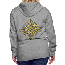 Indlæs billede til gallerivisning Gold Diamond 2 Women’s Premium Hoodie - heather grey