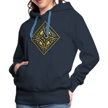Indlæs billede til gallerivisning Gold Diamond 2 Women’s Premium Hoodie - navy