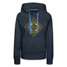 Indlæs billede til gallerivisning Gold Diamond 2 Women’s Premium Hoodie - navy