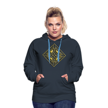 Indlæs billede til gallerivisning Gold Diamond 2 Women’s Premium Hoodie - navy