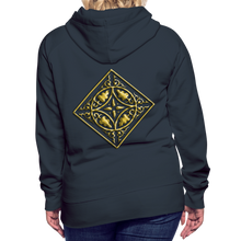 Indlæs billede til gallerivisning Gold Diamond 2 Women’s Premium Hoodie - navy