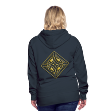Indlæs billede til gallerivisning Gold Diamond 2 Women’s Premium Hoodie - navy
