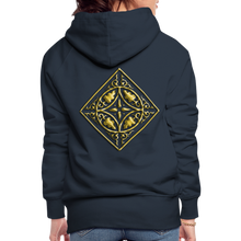 Indlæs billede til gallerivisning Gold Diamond 2 Women’s Premium Hoodie - navy