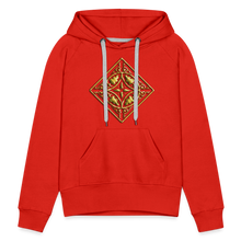 Indlæs billede til gallerivisning Gold Diamond 2 Women’s Premium Hoodie - red
