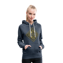 Indlæs billede til gallerivisning Gold Diamond 2 Women’s Premium Hoodie - heather denim
