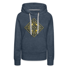 Indlæs billede til gallerivisning Gold Diamond 2 Women’s Premium Hoodie - heather denim