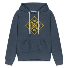 Indlæs billede til gallerivisning Gold Diamond 2 Women’s Premium Hoodie - heather denim