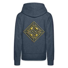 Indlæs billede til gallerivisning Gold Diamond 2 Women’s Premium Hoodie - heather denim