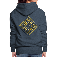 Indlæs billede til gallerivisning Gold Diamond 2 Women’s Premium Hoodie - heather denim
