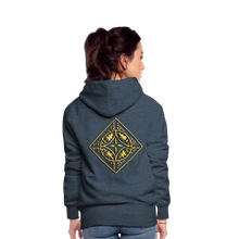 Indlæs billede til gallerivisning Gold Diamond 2 Women’s Premium Hoodie - heather denim