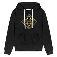 Indlæs billede til gallerivisning Gold Diamond 2 Women’s Premium Hoodie - charcoal grey